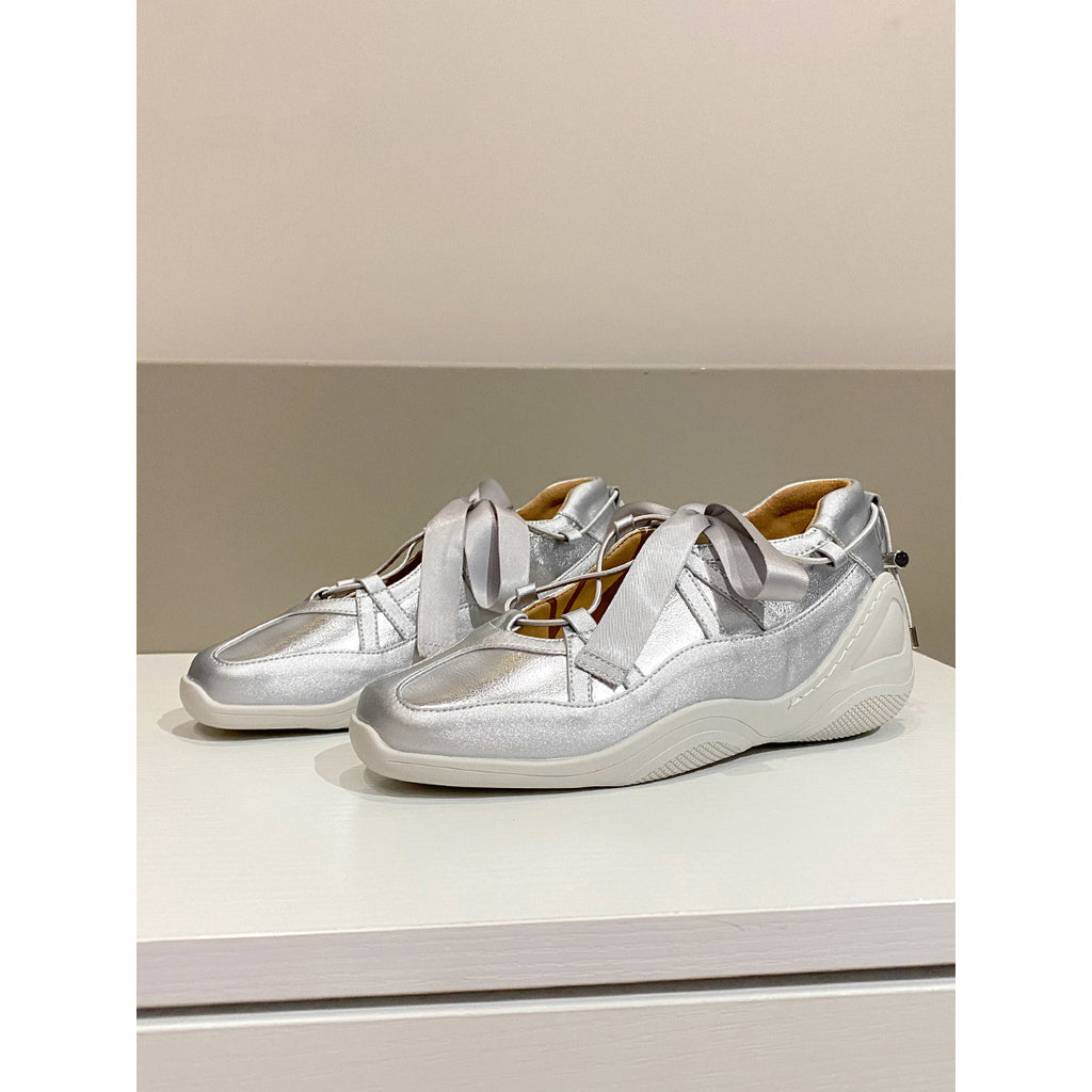 Ballet-style Soft Square-toe Mary Jane Shoes for Women, with Built-in Height Increase, Sweet Bow Ribbon, Casual Functional German Training Shoes, Women Shoes, Sneakers