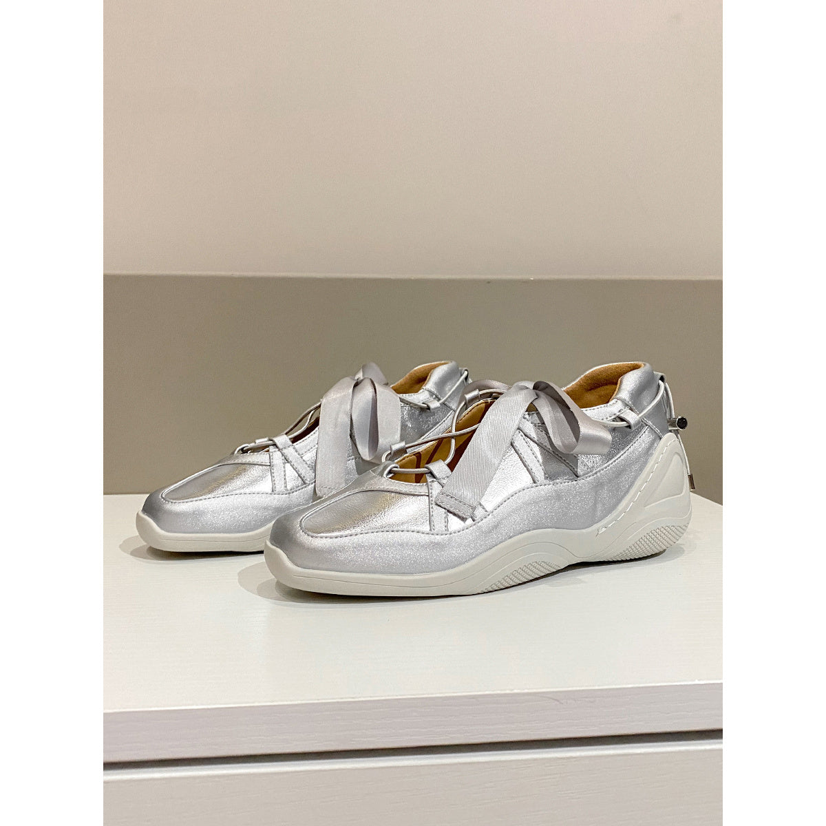 Ballet-style Soft Square-toe Mary Jane Shoes for Women, with Built-in Height Increase, Sweet Bow Ribbon, Casual Functional German Training Shoes, Women Shoes, Sneakers