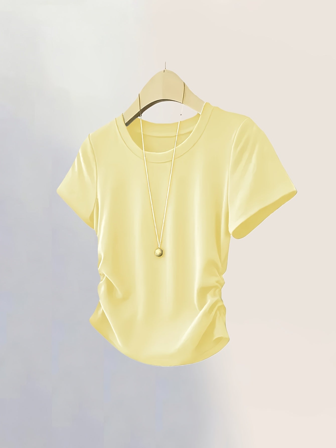 Assorted Solid Color Women'S T-Shirts 10-Pack - Skin-Friendly Soft Fabric & Slim Fit - Casual Short-Sleeve Basic Tees for Daily\u002FMatch Wear