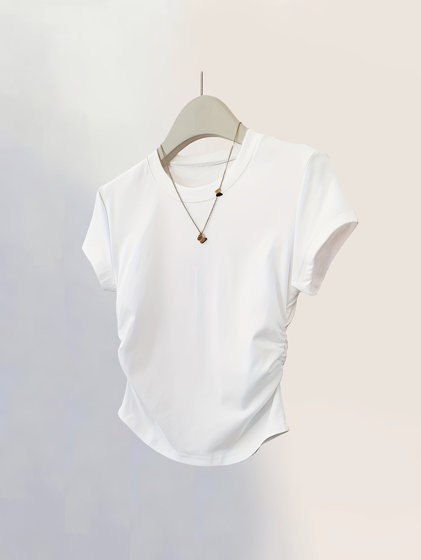 Assorted Solid Color Women'S T-Shirts 10-Pack - Skin-Friendly Soft Fabric & Slim Fit - Casual Short-Sleeve Basic Tees for Daily\u002FMatch Wear