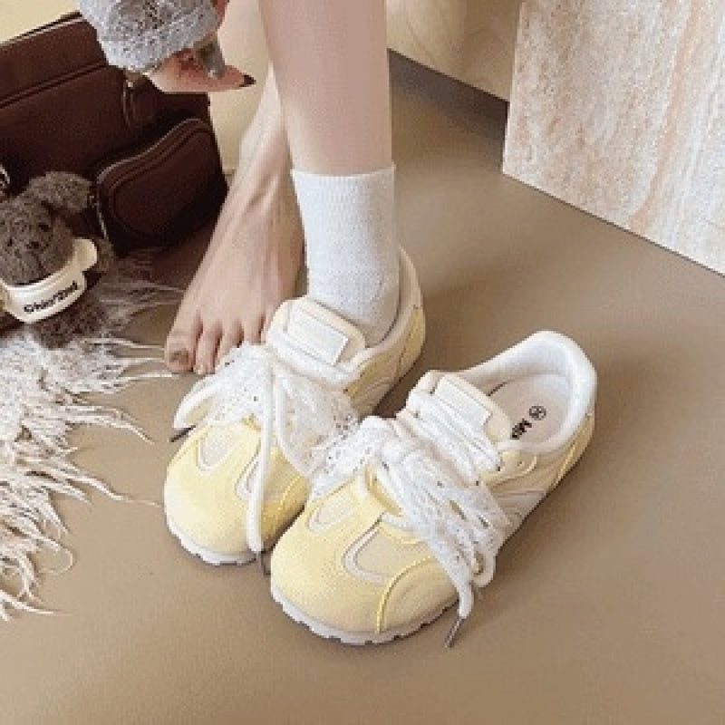 Round-Toe Women'S Casual Sneakers, Versatile, Breathable, Flat-Soled, Niche Style for Spring 2026, Women Shoes