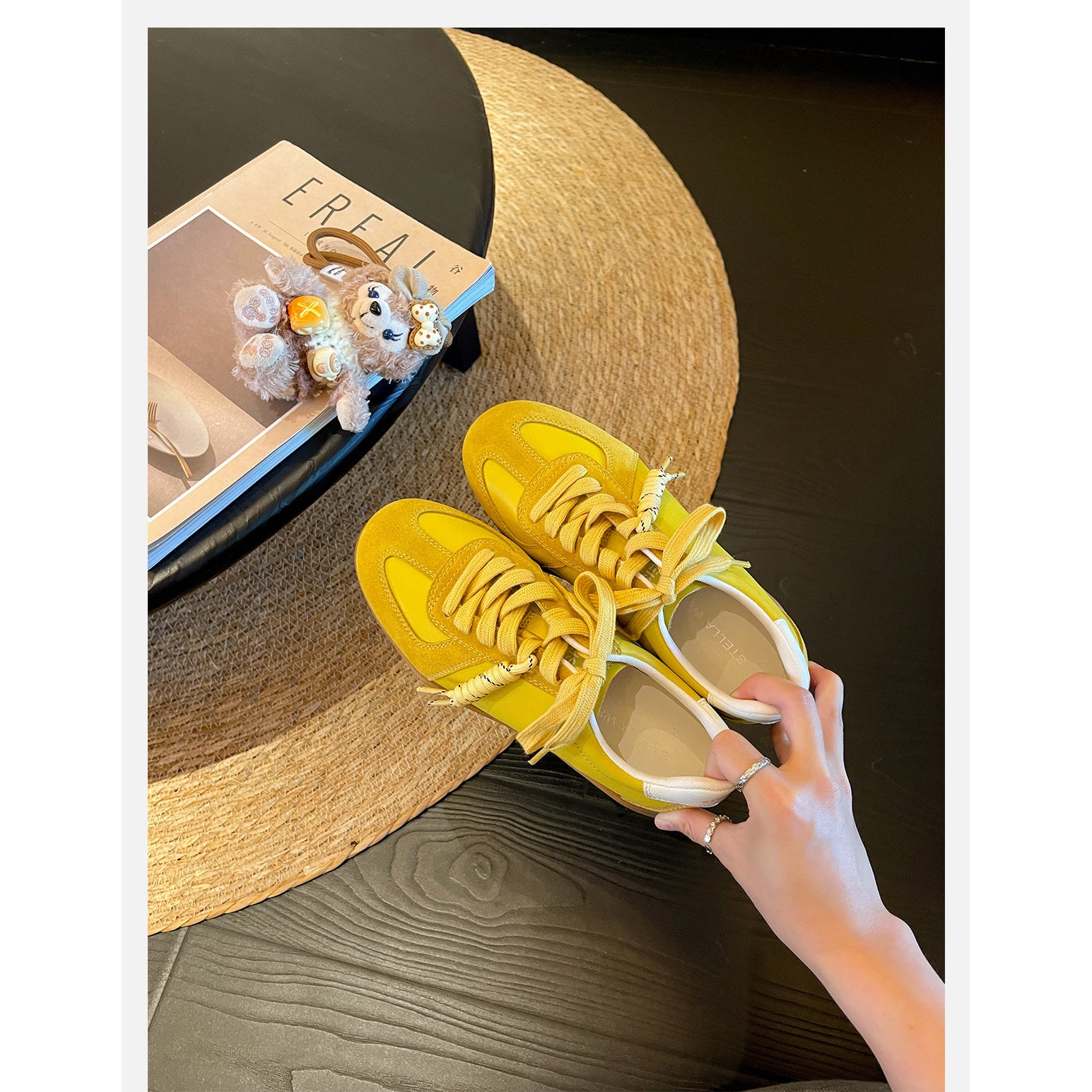 2026 Fall New Retro Color Block Genuine German Trainer Sneakers Women Platform Casual Walking Shoes, Women Shoes